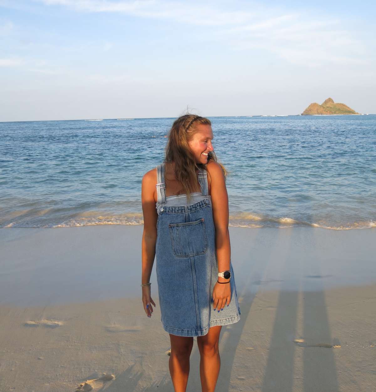 Shae on the beach in Hawaii
